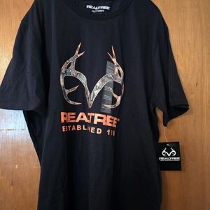 Realtree Black and Orange Graphic Tee 2XL NWT